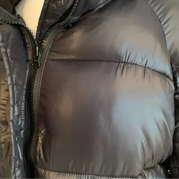 Toboggan Canada Mia Puffer Belted Coat with Removable Hood Black Size XL NWT - Picture 12 of 16